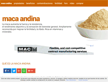 Tablet Screenshot of macaandina.es